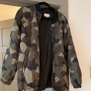 Kendall + Kylie Military camo jacket